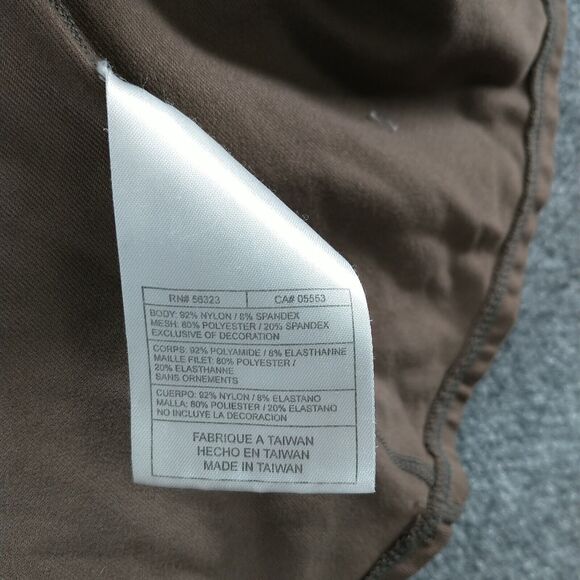 Nike Fit Dry Women's 1/4 Zip Athletic Shirt Brown Large 12-14 Raglan Sleeve - Picture 13 of 16